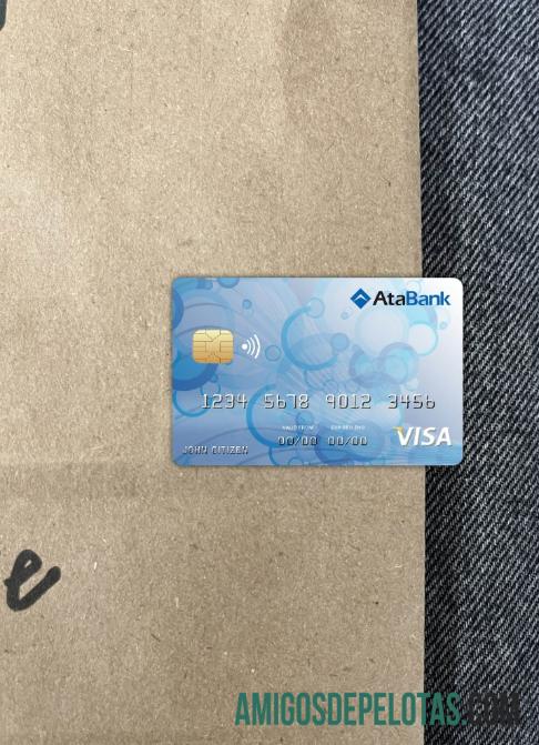 Bósnia e Herzegovina Ata Bank Visa Card Photolook Front amostra